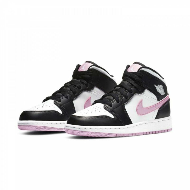 AIR JORDAN 1 MID GS ‘WHITE LIGHT ARCTIC PINK’ - Image 2