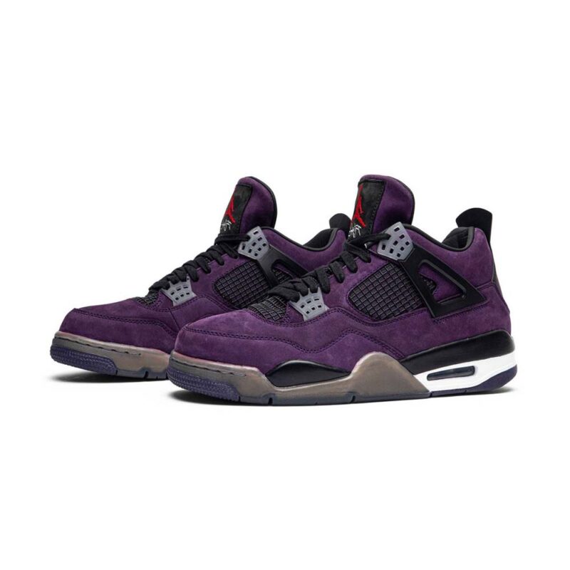 AIR JORDAN 4 X TRAVIS SCOTT PURPLE SUEDE - Image 2